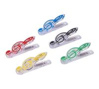 Numéros De Feuilles De Musique - Lot De 5 Clips En Plastique Transparent Pour Pages De Livres Et Feuilles De Musique.
