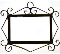 Numéros de maison en céramique, lettres et cadres, motif espagnol orange et bleu, dimensions du carreau : 11 cm H x 6 cm, taille du cadre : 2 à 13 carreaux (3 cadres)