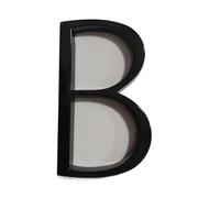 numéros de maison, Lettres de numéro maison flottantes 127 mm, grande lettre l'alphabet porte moderne for et extérieur, 5 pouces, chiffres noirs, plaque d'adresse 0-9, AB(B)