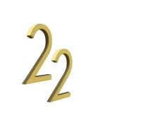 numéros de maison, Numéro de maison flottant 125 mm for porte moderne, extérieur, 5 pouces, noir, doré, plaque d'adresse, étoile 0-9(Black,Star)
