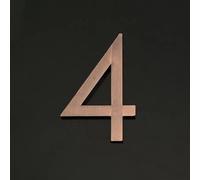 Numéros De Maison Pour L'extérieur, Autocollants Porte De Boîte Aux Lettres | 6CM 10CM Signes D'adresse ABS En Bronze Pour Les Maisons, Décorations De Boîte Aux Lettres Pour L'extérieur(4,2.36Inch)