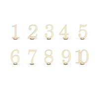 NUMÉROS DE TABLE 1 À 10 BOIS 10.5CM