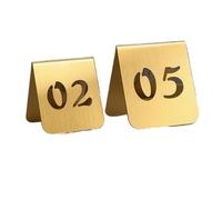 Numéros de Table ajourés en acier inoxydable, 5 pièces, panneau bureau, support métal, plaques d'immatriculation, signes siège d'hôtel, Restaurant, café, Bar Pour Mariages, Restaurants(11 to 15,8x7cm)