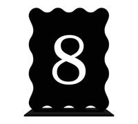 Numéros de Table ondulés, 1 à 20 pièces, numéros for mariage, signe ondulé Pour Mariages, Restaurants(Black,No.1-20)