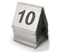 Numéros Table, Support de tente avec numéro de table en acier inoxydable, double face(1 to 10)