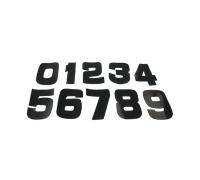 Numéros Twenty 9cm PVC Noir Pack de 30 Noir