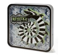 Numskull Lampe de bureau murale officielle Beetlejuice avec logo en acrylique - Pour chambre, bureau, maison, étude, travail - Produit officiel Beetlejuice