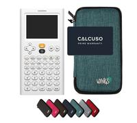 NumWorks avec Housse de Protection WYNGS incluse Turquoise - Calculatrice Graphique - Pack de Base