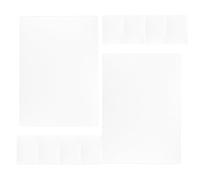 NUOBESTY 10 Pièces Bloc-Notes de Bureau Transparent A3 en PP, Surface | Bord Arrondi sans Bavure, Stabilité Optimale du Papier, Usage pour Examens et Loisirs Créatifs