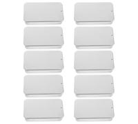 NUOBESTY 10 Pièces Boîte Métallique Rectangulaire en Fer Couvercle Coulissant pour Rangement à Lèvres et Bonbons, Portable Loisirs Créatifs et Voyages