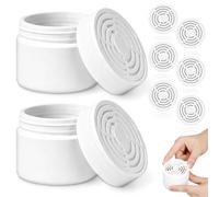 NUOBESTY 10 Pièces Flacon Diffuseur Vide Couvercle Ajouré, 150ml | Récipient pour Diffuseur de Parfum Rechargeable, Boîte Odeur Salle de Bain, Neutralisation Solide pour Armoire ou Intérieur