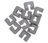NUOBESTY 10 Pièces Manchon À Œillet En Alliage D'Aluminium 2.00X1.70X1.00Cm Pour Tête De Coupe Tondeuse, Pièces Et Accessoires Pour Tondeuses À Gazon, Jardinage Professionnel Et Pelouse