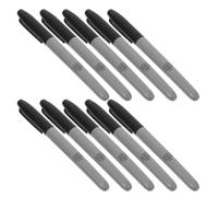NUOBESTY 100 Pièces Marqueur Permanent à Base D'huile, Pointe Fine, Noir | Plastique Léger, Écriture Rapide et Résistante à Décoloration, pour Pierre, Métal, Verre et Carton