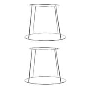 NUOBESTY 2 Pièces Acier Inoxydable Présentoir à Plateaux Argenté de | Support de Buffet Traiteur, Transport Facile, Rangement Compact, Nettoyage Simple, pour Huîtres et Fruits de Mer