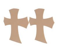 NUOBESTY 2 Pièces Base Porte-plateau Vierge en Bois pour Mosaïque, Dessous de Verre DIY Surface Lisse, pour Projets Artisanaux et Décoration de Table Rustique