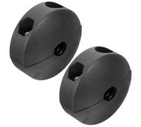 NUOBESTY 2 Pièces Boule D'arrêt en Caoutchouc Solide pour Enrouleur de Tuyau D'huile, Résistance la Compression, Trou Intérieur de 14mm, Finition Lisse sans Bavure, pour Garage et