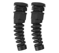 NUOBESTY 2 Pièces Connecteur de Câble Npt 1/2 en Nylon Noir, Ip68, pour | Presse-étoupe à Spirale, Joint Double Epdm, Pose sans Outil, Usage Industriel et Extérieur