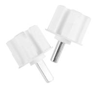 NUOBESTY 2 Pièces Embouts pour Tubes de Stores Enrouleurs Carrés et Ronds en Plastique et Fer, Accessoire Polyvalent Compatible pour Terrasses et Cadres de Tentes