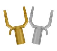 NUOBESTY 2 Pièces Fourche pour Tringle à Vêtements 19mm | Installation 19mm, Design à Crochet Pratique, pour Rideaux et Guirlandes de Noël Arbres