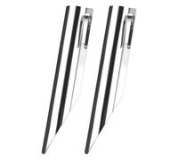 NUOBESTY 2 Pièces Grattoir Acier Inoxydable Argenté Facile à Transporter Ranger Pince, pour Ramasser Miettes de Table Cuisine ou Restaurant