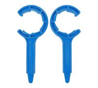 NUOBESTY 2 Pièces Outil Polyvalent de 20 à 25 L pour Ouvre-couvercle Manuel en Plastique Bleu pour Ouverture et Fermeture Facile des Couvercles Industriels Seau