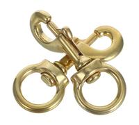 NUOBESTY 2 Pièces Pinces à Drapeau en Laiton avec Pivot Rotatif, Clips Robustes pour Mât de Drapeau Extérieur, Accessoires Solide pour Projets D'artisanat et Usage en Plein Air