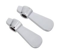 NUOBESTY 2 Pièces Poignées de Robinet en Métal pour Évier, Contrôle | Installation Facile, Prise Ergonomique, Usage Salle de Bain et Buanderie, pour Lavabos Commerciaux