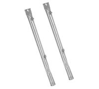 NUOBESTY 2 Pièces Tube de Brûleur de Remplacement en Acier Inoxydable | Distribution Thermique Homogène, Ports de Flamme Espacés, Installation Facile, Surface Polie, Argenté
