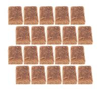NUOBESTY 20 Pièces Blocs D'allumage au Charbon de Bois, Briques Allume-feu pour Barbecue et Hot Pot, Marron, en Pin et Cire, Lot pour Grillades, Allumage Sûr et Longue Durée