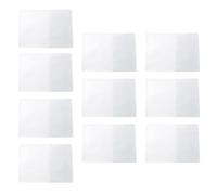 NUOBESTY 20 Pièces Couverture de Passeport en PVC Transparent Mat | Étui de Rangement pour Voyage, Accès Rapide aux Documents, Protège Vos Effets, Format Pratique