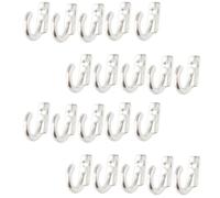 NUOBESTY 20 Pièces Crochet Mural Vintage en Alliage de Zinc, Mini Patère | Montage Mural Perçage, Courbe Anti-chute, Surface Lisse, pour Écharpes, Chapeaux, Entrée