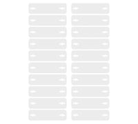 NUOBESTY 20 Pièces Insert Stabilisateur Plastique Cravate Invisible de Col | Support Discret, Limite les Plis du Col, Réduit le Déplacement, pour Déplacements Quotidiens et Occasions Formelles