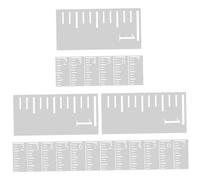 NUOBESTY 21 Pièces modèle d'échelle de règle Template échelle en pouces Ensemble de modèles modèle de règle de graphique modèle de tableau de croissance pochoir toise Plastique blanche