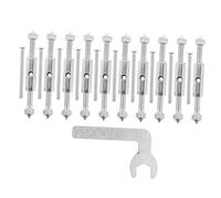 NUOBESTY 21pcs Outils De Réparation De Boîtes Électriques Pour Interrupteurs De Montage Mural Et Prises De Fixation Universelles De Fixation Et Vis Avec Clé Pour La Réparation De La Prise
