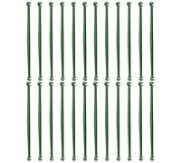 NUOBESTY 24 Pièces Bielle de Connexion pour Supports de Plantes en Intérieur et Extérieur en Plastique Vert Réutilisable et Extensible pour Tuteurs de Tomates et Concombres