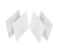 NUOBESTY 2pièces Distributeur Air pour Climatiseur Déflecteur de Sortie Air Déflecteur de Pare-brise pour Fenêtre Outil de Climatisation de Ventilation