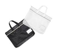 NUOBESTY 2pièces Pochette Zippée avec Poignée Sac de Rangement pour Affiches Peintures et Documents Sac de Voyage pour Portfolio Art et Classeurs