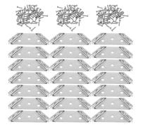 NUOBESTY 3 Ensembles Équerre d'angle en Acier Inoxydable Renforcée | Fixation Robuste pour Étagères et Bords de Bureau, Vis Incluses, Usage Commercial, Montage Solide