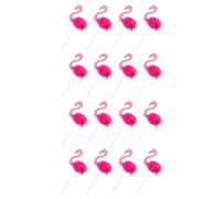 NUOBESTY 30 Pièces Pics Décoratifs pour Gâteaux en Papier et Bois Style Tropical, Cartes à Gâteaux Créatives Insérées Ambiance Estivale pour Vos Fêtes