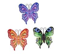 NUOBESTY 3pièces Décoration Murale Avec Métal Lot De Sculptures Pour Intérieur Ou Extérieur Motifs Réalistes Pour Salon Ou Jardin
