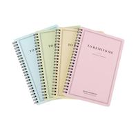 NUOBESTY 4 Pièces Cahier de Spirale pour Élèves, Papier Cartonné Blanc | Pages Épaisses et Plates, Usage pour Fêtes D’anniversaire et Thèmes, Format Pratique pour Étudiants