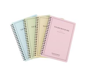 NUOBESTY 4 Pièces Cahier de Spirale pour Élèves, Papier Cartonné Blanc | Pages Épaisses et Plates, Usage pour Fêtes D’anniversaire et Thèmes, Format Pratique pour Étudiants