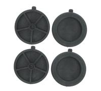 NUOBESTY 4 Pièces Fontaine Eau Décorative Extérieure, Roue Feng Shui D’extérieur, Meule en Plastique Noire, Forme Pierre Meule, Légère, Installation Facile, pour Jardins et Patios,