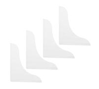 NUOBESTY 4 Pièces Protection Anti-éclaboussures Acrylique avec Pare-éclaboussures et Facile à Nettoyer pour Salle de Bain