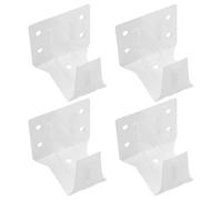 NUOBESTY 4 Pièces Supports de Fixation pour Stores, Fer Blanc | Installation Facile, Résistance à Rouille, Usage Domestique pour Store Enrouleur, Accessoire Portable