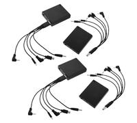 NUOBESTY 4pièces Boîtier Alimentation Externe avec Connecteurs DC Boîtier Batterie de Secours pour Verrou Électronique de Coffre-Fort Adaptateur Alimentation pour Urgence