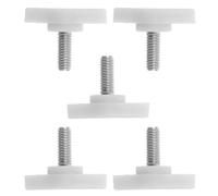 NUOBESTY 5 Pièces Vis de Serrage pour Mannequin Demi-corps, Base Stable, | Accessoire de Fixation Réglable, Plastique et Fer, pour Boutiques de Mode, Lot Blanc, Usage sur Support