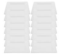NUOBESTY 50 Pièces Assiettes en Carton Blanches Épaisses 20cm Design Moderne pour Mariages et Événements Spéciaux