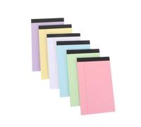 NUOBESTY 6 Pièces Bloc-notes Coloré à Lignes, Papier, 30 Feuilles | Feuilles à Lignes, Surface Lisse sans Bavure, Format Portable, pour Travail et Étude, Bureau Couleur Aléatoire