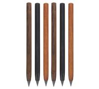 NUOBESTY 6 Pièces Crayon Graphite Infini en Bois, sans Taille, pour École | Usage Polyvalent, Résistante à Casse, Conception Extensible, pour Professionnels et Artistes, Maison
